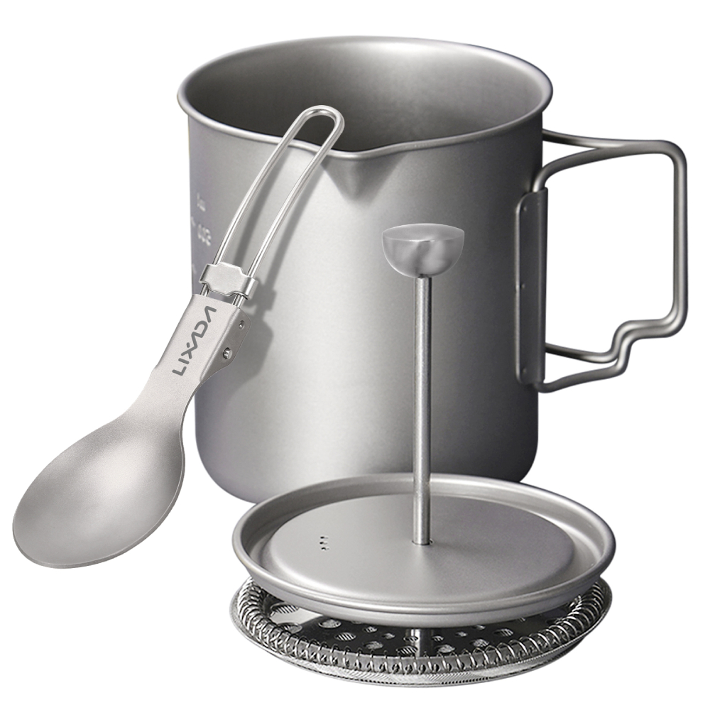Lixada 750ml Titanium Coffee C - Outdoor Coffee Equipment review and price