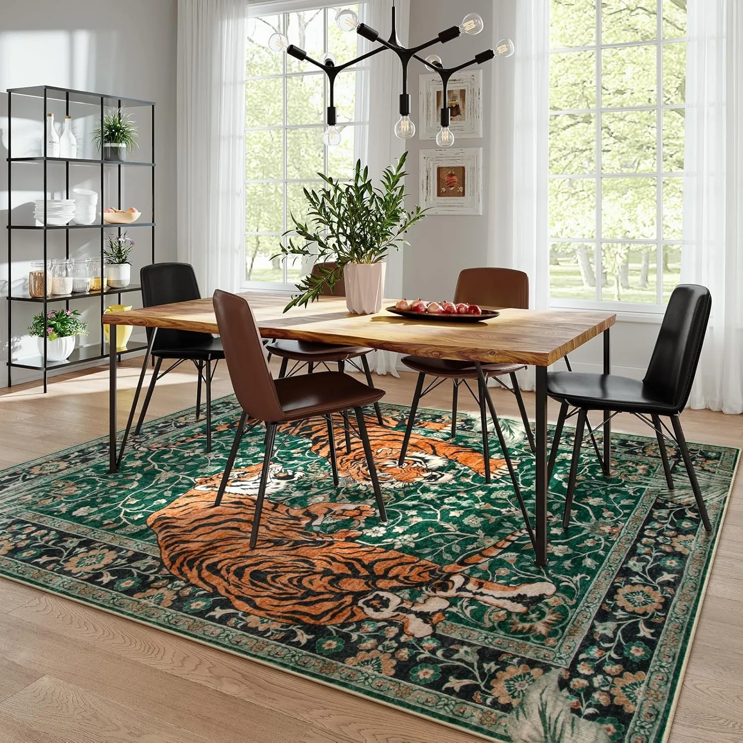 Jungle Tiger Rug for Living Ro - Outdoor Coffee Equipment review and price